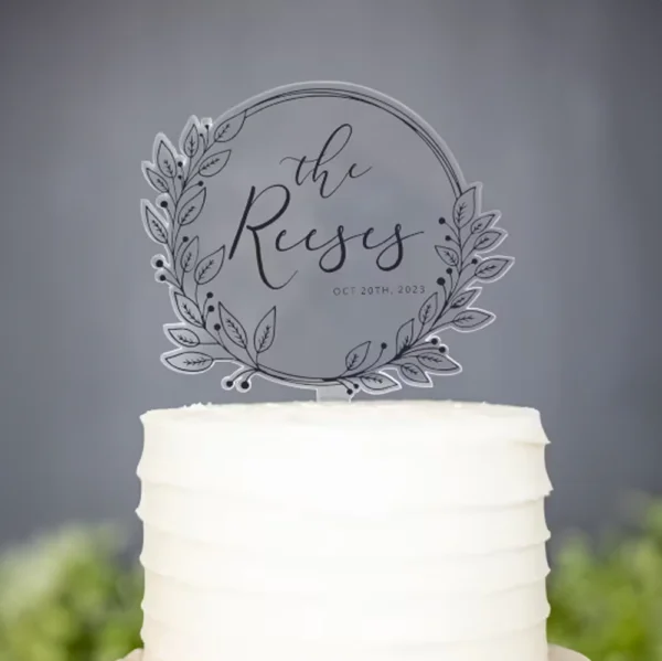 Acrylic Cake Topper