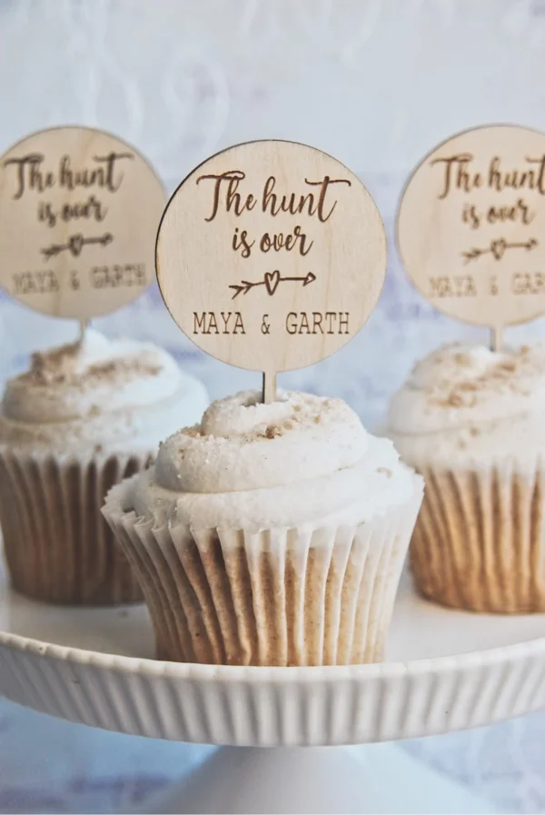 Wood Cupcake Topper - Image 2